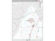 Chambersburg-Waynesboro Metro Area <br /> Wall Map <br /> Premium Style 2025 Map