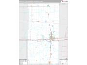 Danville Metro Area <br /> Wall Map <br /> Premium Style 2025 Map