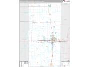 Danville Metro Area <br /> Wall Map <br /> Premium Style 2024 Map