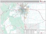 Denver-Aurora-Lakewood Metro Area <br /> Wall Map <br /> Premium Style 2025 Map