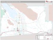 El Centro Metro Area <br /> Wall Map <br /> Premium Style 2025 Map
