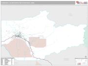 Fairbanks Metro Area <br /> Wall Map <br /> Premium Style 2024 Map