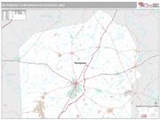 Gettysburg Metro Area <br /> Wall Map <br /> Premium Style 2025 Map