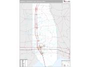Hammond Metro Area <br /> Wall Map <br /> Premium Style 2025 Map