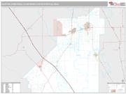 Hanford-Corcoran Metro Area <br /> Wall Map <br /> Premium Style 2025 Map