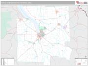 Ithaca Metro Area <br /> Wall Map <br /> Premium Style 2025 Map