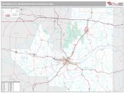 Jefferson City Metro Area <br /> Wall Map <br /> Premium Style 2025 Map