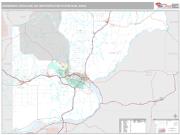 Kennewick-Richland Metro Area <br /> Wall Map <br /> Premium Style 2025 Map