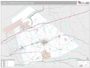 Lebanon Metro Area <br /> Wall Map <br /> Premium Style 2025 Map