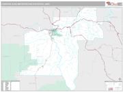 Lewiston Metro Area <br /> Wall Map <br /> Premium Style 2025 Map