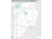 Michigan City-La Porte Metro Area <br /> Wall Map <br /> Premium Style 2025 Map