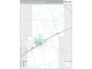 Midland Metro Area <br /> Wall Map <br /> Premium Style 2025 Map