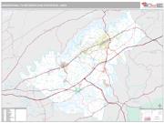 Morristown Metro Area <br /> Wall Map <br /> Premium Style 2025 Map