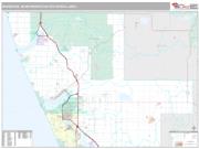 Muskegon Metro Area <br /> Wall Map <br /> Premium Style 2025 Map