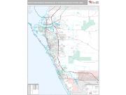 North Port-Sarasota-Bradenton Metro Area <br /> Wall Map <br /> Premium Style 2025 Map