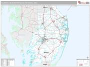 Salisbury Metro Area <br /> Wall Map <br /> Premium Style 2024 Map