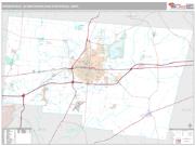 Springfield Metro Area <br /> Wall Map <br /> Premium Style 2025 Map