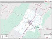 San Gabriel Valley Metro Area <br /> Wall Map <br /> Premium Style 2025 Map