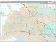 San Fernando Valley Metro Area <br /> Wall Map <br /> Premium Style 2025 Map