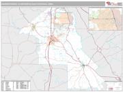 Warner Robins Metro Area <br /> Wall Map <br /> Premium Style 2025 Map