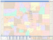 Colorado <br /> Wall Map <br /> Color Cast Style 2025 Map