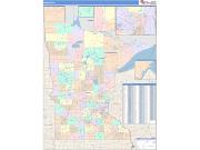 Minnesota <br /> Wall Map <br /> Color Cast Style 2025 Map