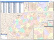 West Virginia <br /> Wall Map <br /> Color Cast Style 2024 Map