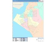 Anchorage <br /> Wall Map <br /> Color Cast Style 2025 Map