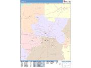 Dothan <br /> Wall Map <br /> Color Cast Style 2025 Map