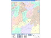 Hoover <br /> Wall Map <br /> Color Cast Style 2025 Map