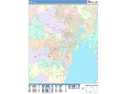 Mobile <br /> Wall Map <br /> Color Cast Style 2025 Map