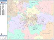 Montgomery <br /> Wall Map <br /> Color Cast Style 2025 Map