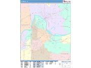 Fort Smith <br /> Wall Map <br /> Color Cast Style 2025 Map