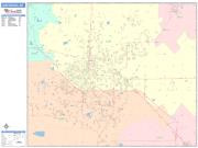 Jonesboro <br /> Wall Map <br /> Color Cast Style 2025 Map