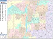 Glendale <br /> Wall Map <br /> Color Cast Style 2025 Map