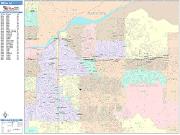 Mesa <br /> Wall Map <br /> Color Cast Style 2025 Map