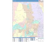 Peoria <br /> Wall Map <br /> Color Cast Style 2025 Map