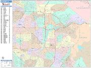 Anaheim <br /> Wall Map <br /> Color Cast Style 2025 Map