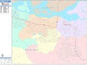Antioch <br /> Wall Map <br /> Color Cast Style 2025 Map
