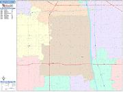 Bellflower <br /> Wall Map <br /> Color Cast Style 2025 Map