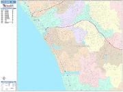 Carlsbad <br /> Wall Map <br /> Color Cast Style 2025 Map