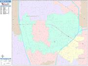 Cerritos <br /> Wall Map <br /> Color Cast Style 2025 Map
