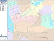 Chula Vista <br /> Wall Map <br /> Color Cast Style 2025 Map