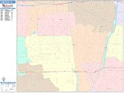Compton <br /> Wall Map <br /> Color Cast Style 2025 Map