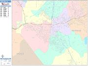 Corona <br /> Wall Map <br /> Color Cast Style 2025 Map