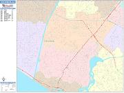 Costa Mesa <br /> Wall Map <br /> Color Cast Style 2025 Map