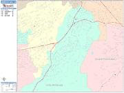 Diamond Bar <br /> Wall Map <br /> Color Cast Style 2025 Map