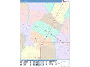 Downey <br /> Wall Map <br /> Color Cast Style 2025 Map