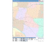 East Los Angeles <br /> Wall Map <br /> Color Cast Style 2025 Map