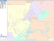 Fairfield <br /> Wall Map <br /> Color Cast Style 2025 Map